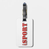 Ice Hockey Bagagelabel (Achterkant verticaal)