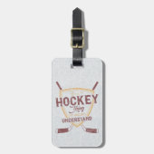 Ice Hockey Bagagelabel Sjabloon (Voorkant verticaal)