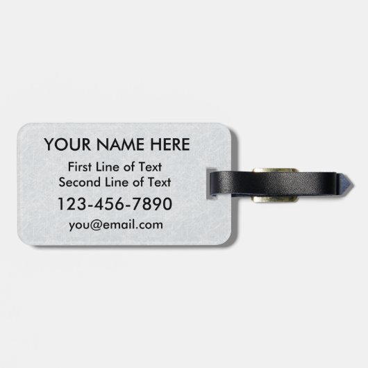 Ice Hockey Bagagelabel Sjabloon (Achterkant horizontaal)