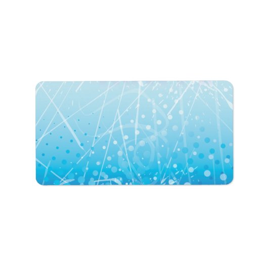 ICE HOCKEY Bar Bat Mitzvah Retouradres Label (Voorkant)