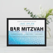 ICE HOCKEY Bar Bat Mitzvah Uitnodiging (Staand voorkant)