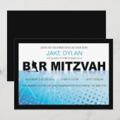 ICE HOCKEY Bar Bat Mitzvah Uitnodiging (Voorkant / Achterkant)