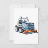 Ice Hockey Birthday Party Bedankkaart (Achterkant)