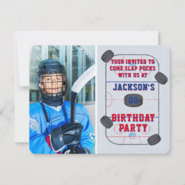 Ice Hockey Birthday Party Foto Kaart