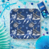 Ice Hockey Birthday Party Papieren Bordje (Feest)