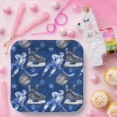 Ice Hockey Birthday Party Papieren Bordje (Feest)