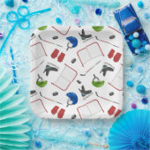 Ice Hockey Birthday Party Papieren Bordje (Feest)