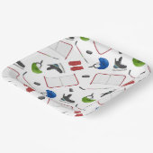 Ice Hockey Birthday Party Papieren Bordje (Gebogen)