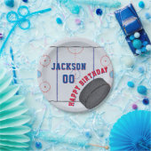 Ice Hockey Birthday Party Papieren Bordje (Feest)