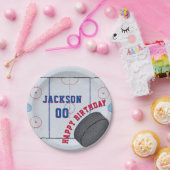 Ice Hockey Birthday Party Papieren Bordje (Feest)