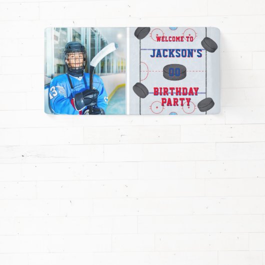 Ice Hockey Birthday Party Photo Spandoek (Insitu)