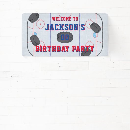 Ice Hockey Birthday Party Spandoek (Insitu)