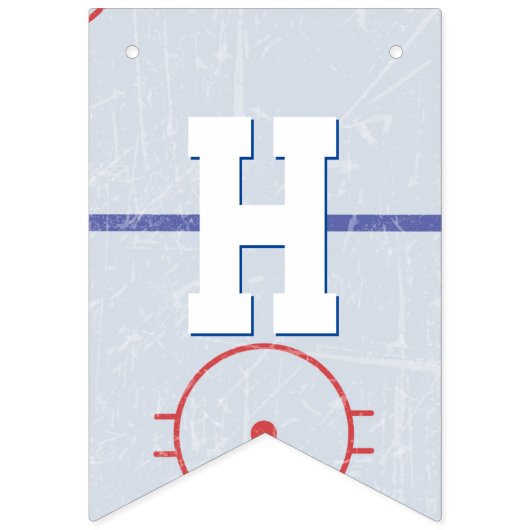 Ice Hockey Birthday Party Vlaggetjes (Tweede vlag)