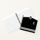  Ice Hockey Black Jersey Notitieboek (Binnen)