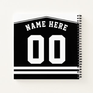  Ice Hockey Black Jersey Notitieboek