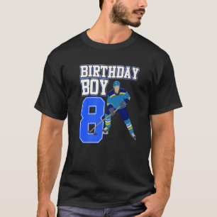 Ice Hockey Boy 8th Birthday Sport Player T-shirt