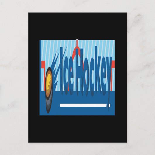 Ice Hockey Briefkaart (Voorkant)