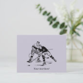 Ice hockey briefkaart (Staand voorkant)