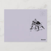 Ice hockey briefkaart (Achterkant)