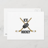 Ice Hockey Briefkaart (Voorkant / Achterkant)