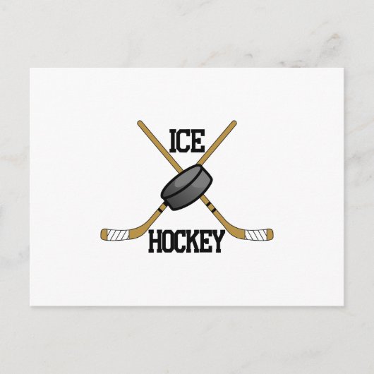Ice Hockey Briefkaart (Voorkant)