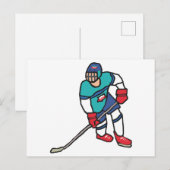Ice Hockey Briefkaart (Voorkant / Achterkant)