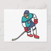 Ice Hockey Briefkaart (Voorkant)
