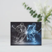 Ice Hockey Briefkaart (Staand voorkant)