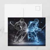 Ice Hockey Briefkaart (Voorkant / Achterkant)