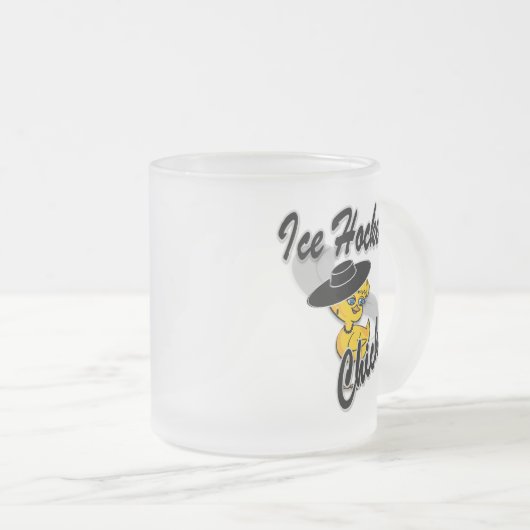 Ice Hockey Chick #4 Matglas Koffiemok (Voorkant rechts)