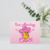 Ice Hockey Chick #8 Briefkaart (Staand voorkant)