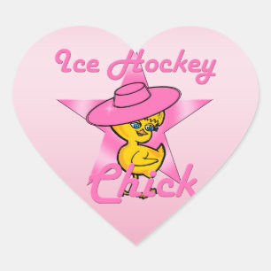 Ice Hockey Chick #8 Hart Sticker