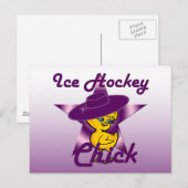 Ice Hockey Chick #9 Briefkaart (Voorkant / Achterkant)