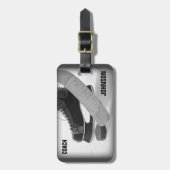 Ice Hockey Coach Bedankt Bagagelabel (Voorkant verticaal)