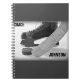 Ice Hockey Coach Bedankt Notitieboek (Voorkant)