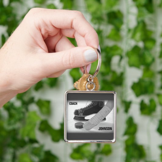 Ice Hockey Coach Bedankt Sleutelhanger (Hand)