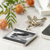 Ice Hockey Coach Bedankt Sleutelhanger (Zijkant)