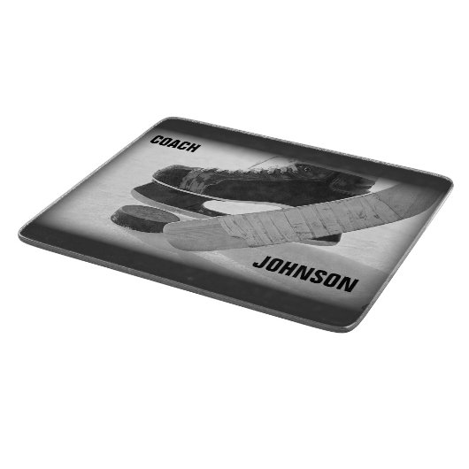 Ice Hockey Coach Bedankt Snijplank (Hoek)