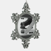 Ice Hockey Coach Bedankt Tin Sneeuwvlok Ornament (Links)