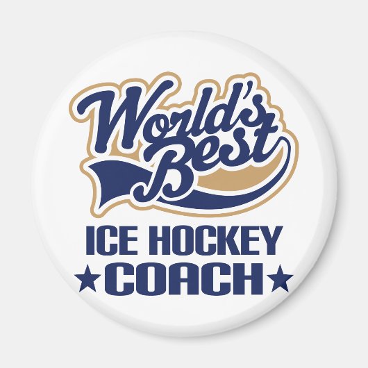 Ice Hockey Coach Gift Magneet (Voorkant)