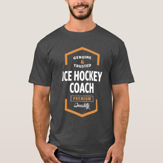 Ice Hockey Coach Logo T - shirts (Voorkant)