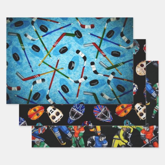 Ice Hockey Collectie Inpakpapier Vel (Set)