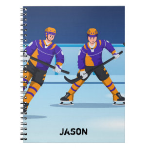 Ice Hockey College Ruled Notitieboek