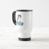 Ice Hockey Cute Penguin Reisbeker (Voorkant links)
