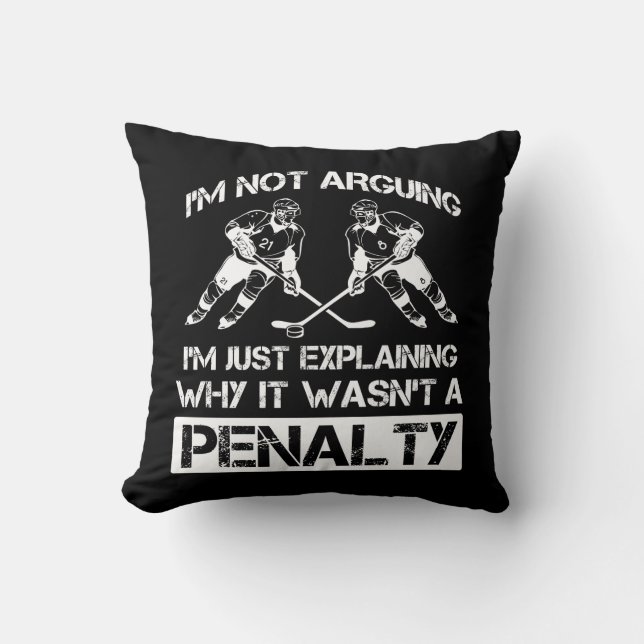 Ice Hockey Defense Forward Player Sport Penade Kussen (Voorkant)