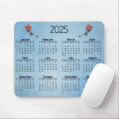 Ice Hockey Design 2025 Kalender Mousepad Muismat (Met muis)