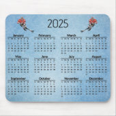 Ice Hockey Design 2025 Kalender Mousepad Muismat (Voorkant)