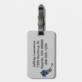 Ice Hockey Design-Bagagelabels Bagagelabel (Achterkant verticaal)
