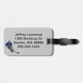 Ice Hockey Design-Bagagelabels Bagagelabel (Achterkant horizontaal)