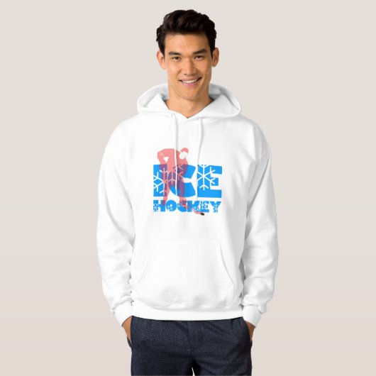 Ice Hockey elegant Hoodie (Voorkant volledig)